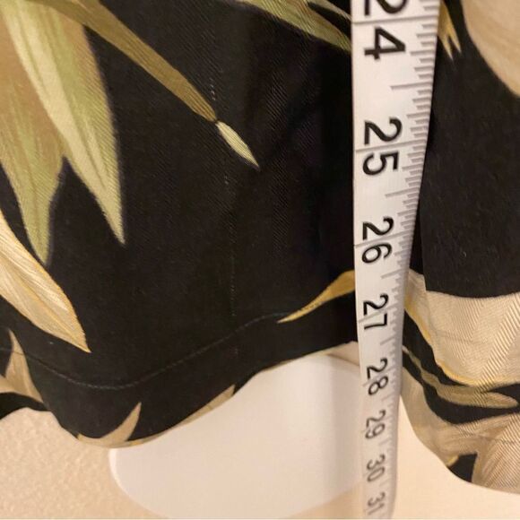 Bamboo Cay 100% silk vintage Short Sleeve button up Shirt tropical floral top L - Picture 3 of 8